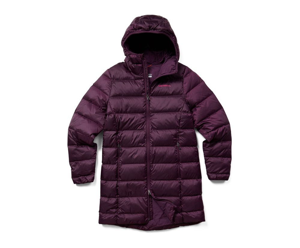 Merrell Jackets Purple - Terrain Glacial Parka - Womens 84PGIVWXF